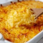 Cheesy Hashbrown Casserole with Crunchy Cornflake Topping Recipe