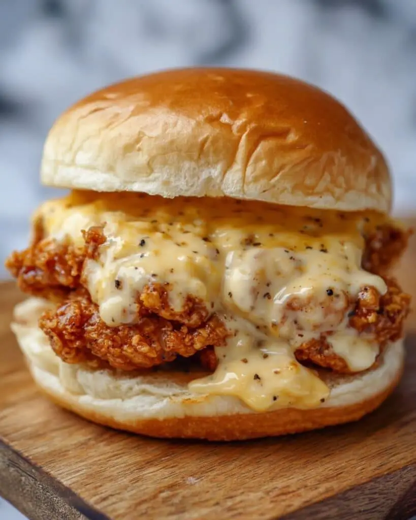 Cajun Chicken Sloppy Joes with Creamy Cheese Sauce Recipe