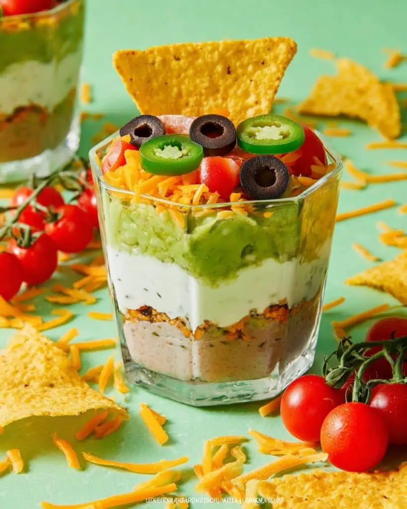 7 Layer Dip Cups Recipe