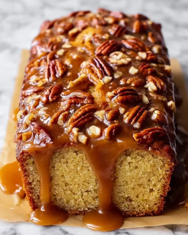 Upside-Down Caramel Pecan Cake Recipe