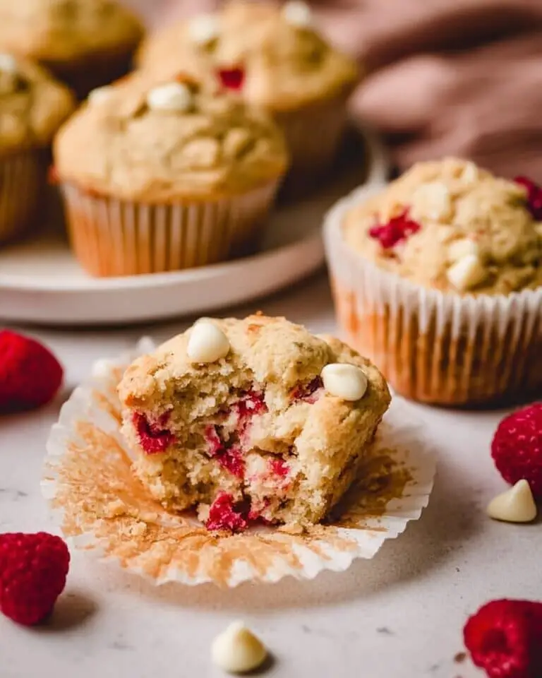 White Chocolate Raspberry Muffins Recipe