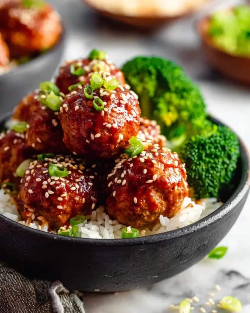 Easy Korean Gochujang Meatballs Recipe