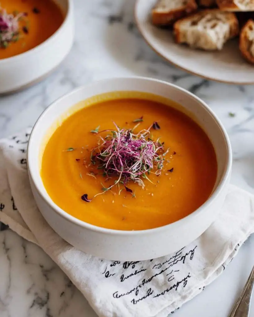 Carrot Soup with Ginger & Miso Recipe