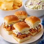Slow Cooker BBQ Hawaiian Chicken Sliders Recipe