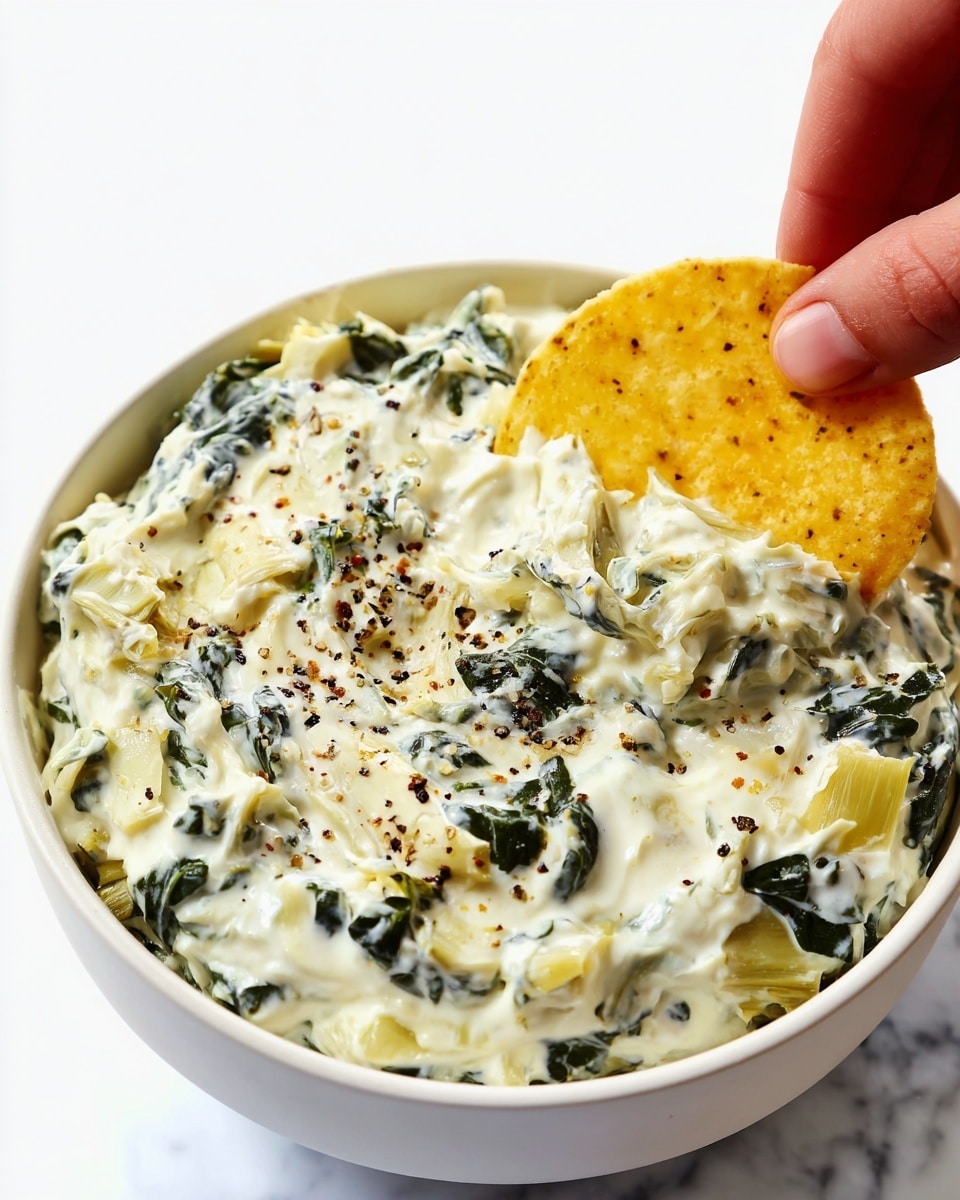 Slow Cooker Spinach Artichoke Dip Recipe