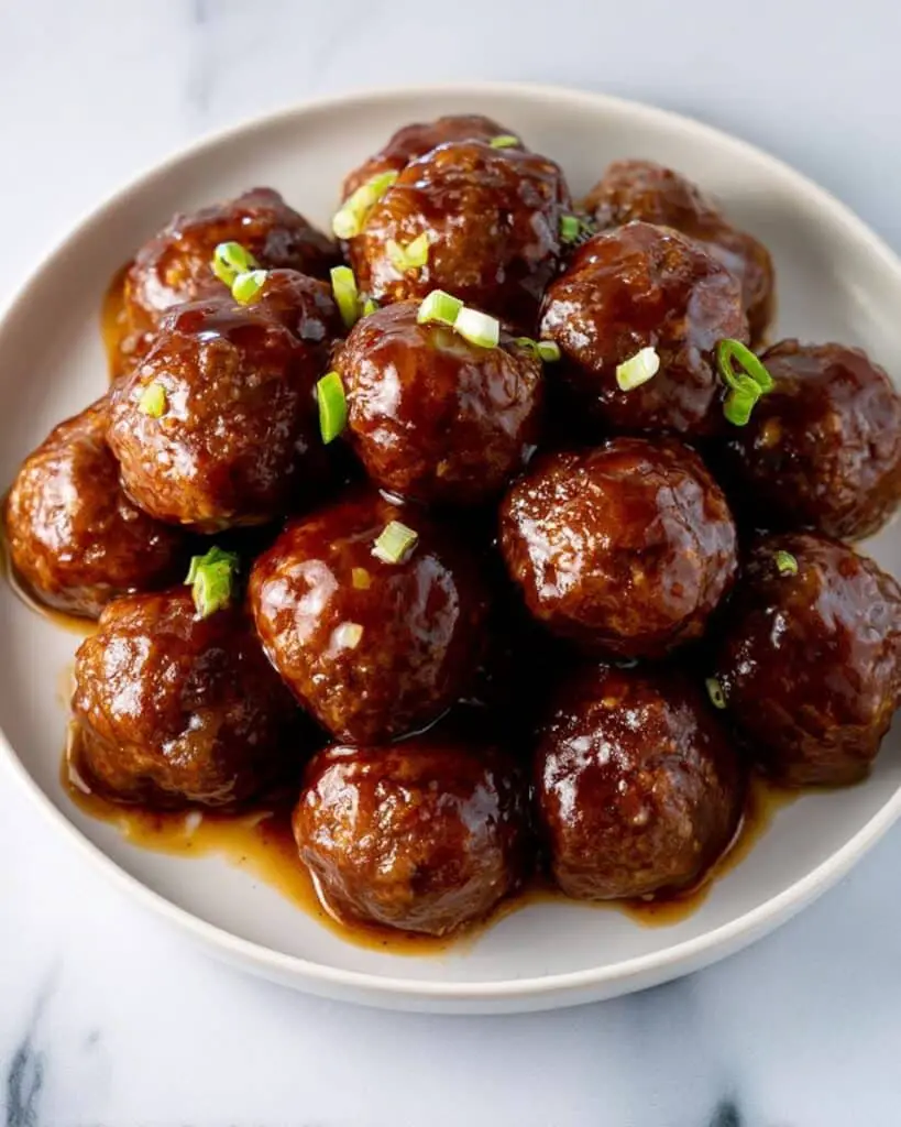 Sticky Honey Garlic Meatballs Recipe