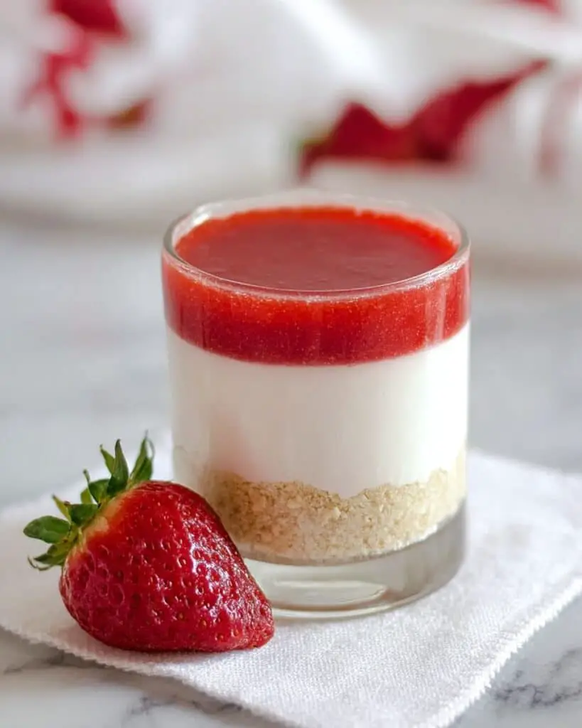 Strawberry Cheesecake in Glasses Recipe