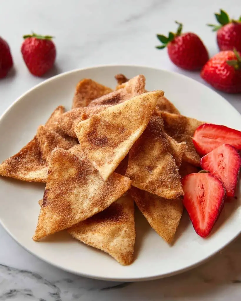 Air Fryer Cinnamon Sugar Tortilla Chips Recipe