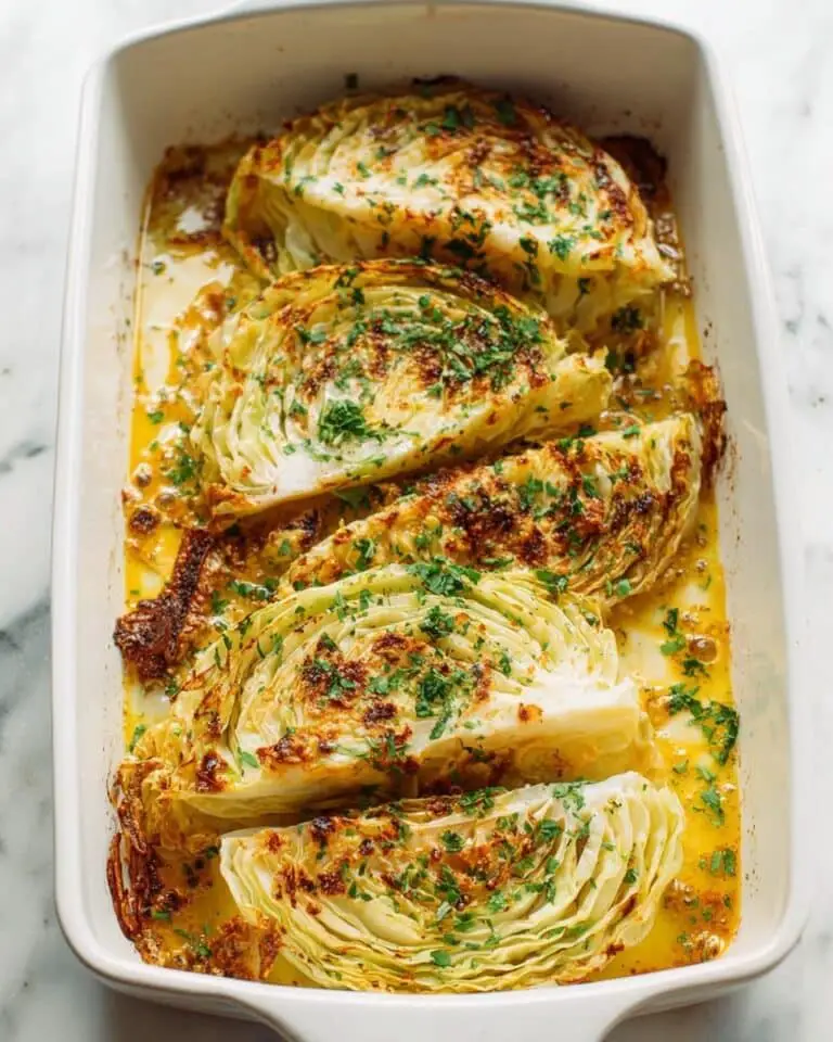 Roasted Cabbage Steaks with Parmesan Recipe