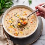 Crockpot Creamy Potato and Hamburger Soup Recipe