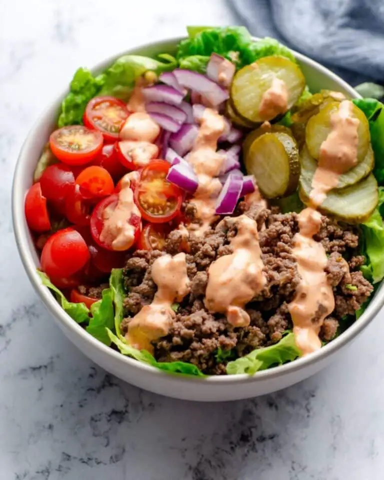 Healthy Burger in a Bowl Recipe