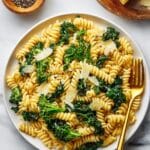 Tuna, Broccoli, and Kale Caesar Pasta Salad Recipe