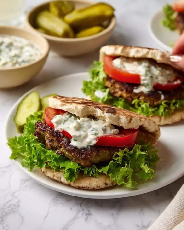 Juicy Greek Turkey Burger Patties with Feta Recipe