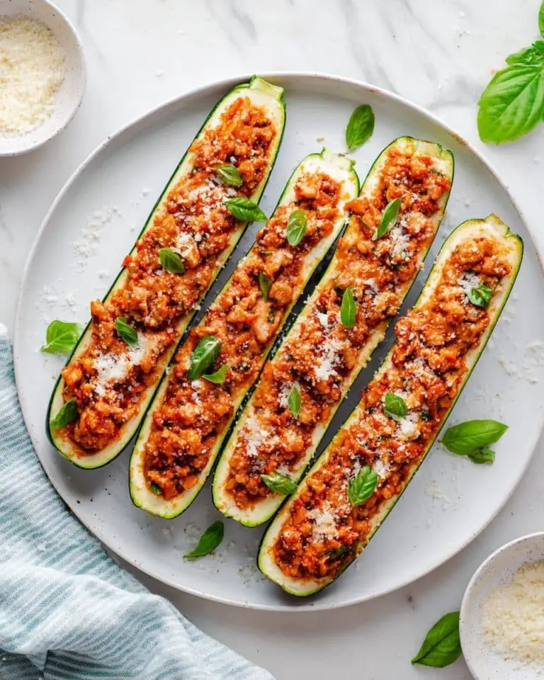 Turkey Zucchini Boats Recipe