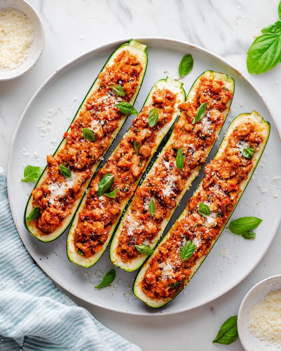 Turkey Zucchini Boats Recipe