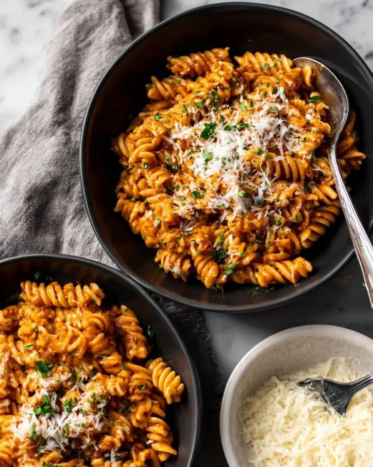 One Pot Creamy Tomato Beef Pasta Recipe