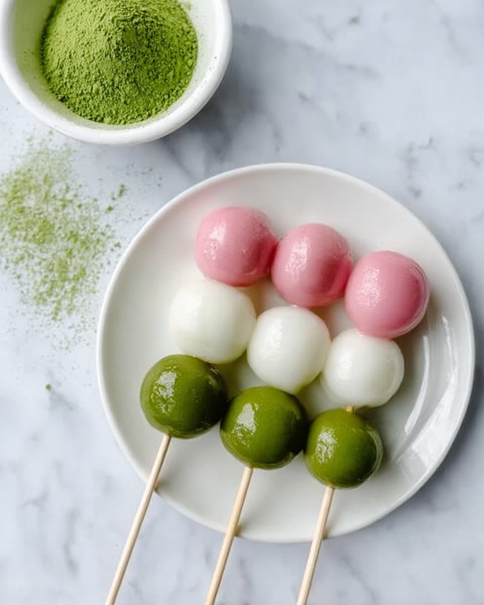 Easy Dango Recipe: Colorful Japanese Chewy Rice Dumplings