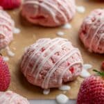 Strawberry Cookies with Sweet Glaze Recipe