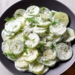 Polish Cucumber Salad {Mizeria} Recipe