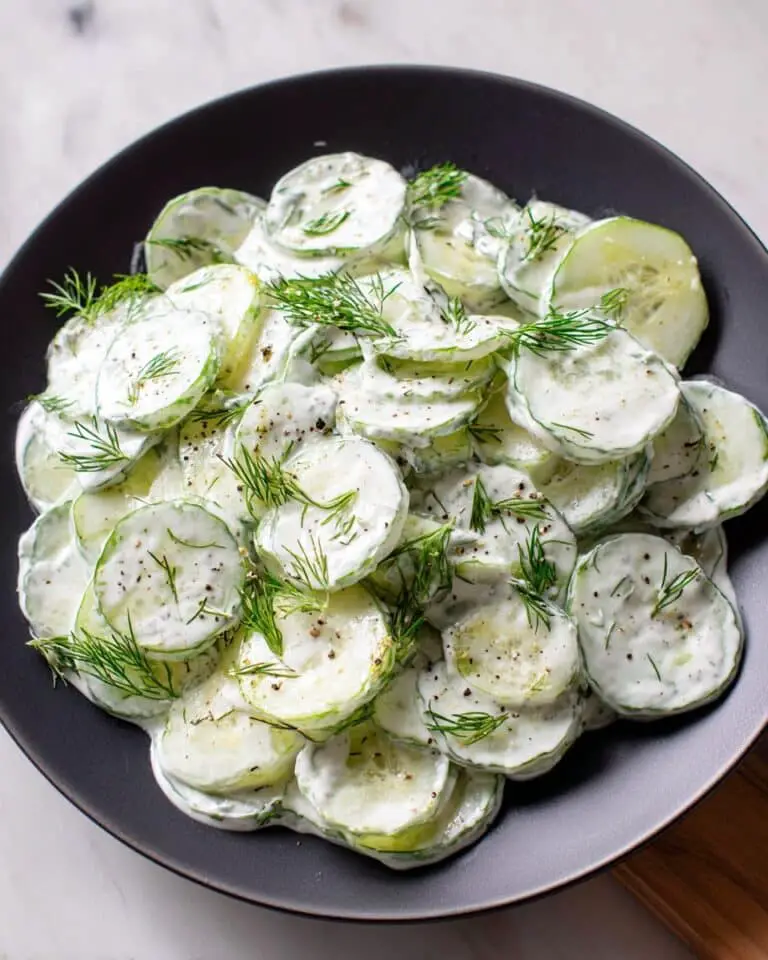Polish Cucumber Salad {Mizeria} Recipe