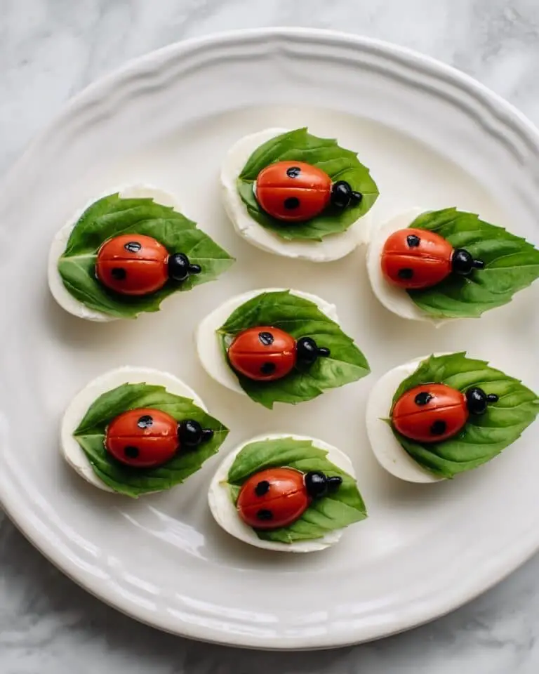 Caprese Ladybug Appetizer Recipe