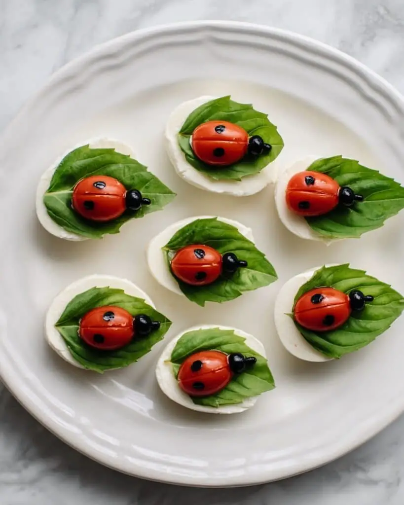 Caprese Ladybug Appetizer Recipe