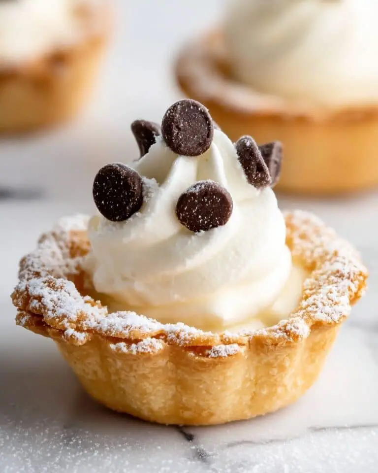 Mini Cannoli Cups with Lemon Ricotta and Chocolate Chips Recipe