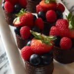 Mini Double Chocolate Berry Cakes Recipe