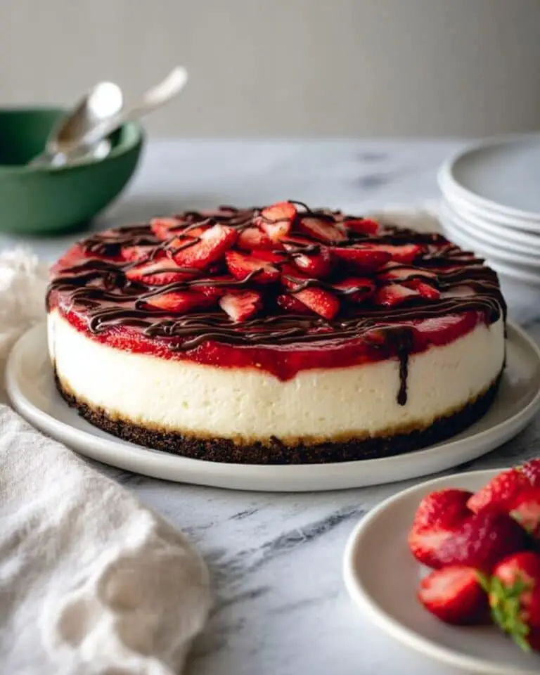 Chocolate Covered Strawberry Cheesecake Recipe