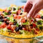 Skinny Taco Dip for a Crowd Recipe