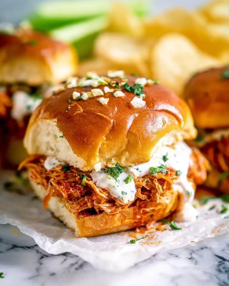 Easy Buffalo Chicken Sliders Recipe