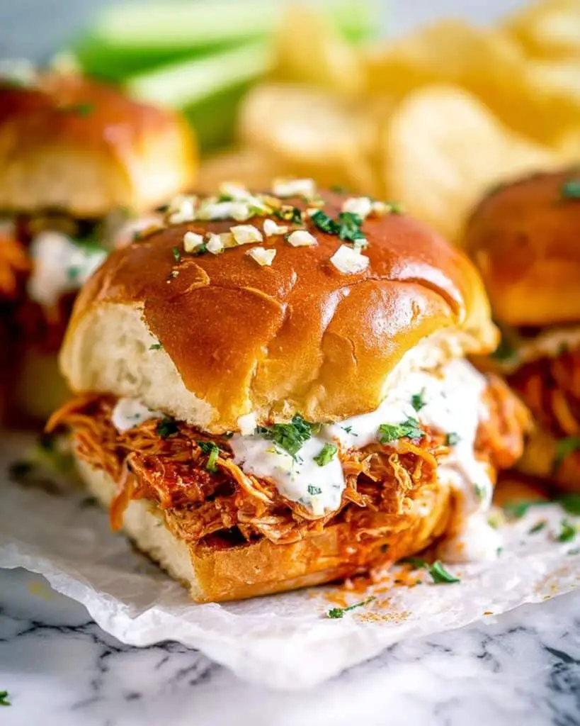Easy Buffalo Chicken Sliders Recipe