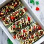 Vegan Zucchini Taco Boats Recipe