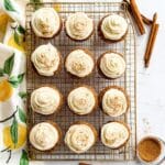 Soft Pumpkin Cookies with Mini Chocolate Chips and Vanilla Frosting Recipe