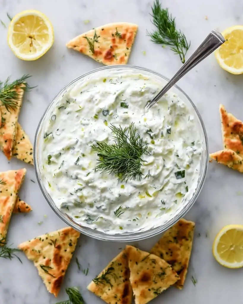 Easy 10 Minute Healthy Tzatziki Sauce Recipe