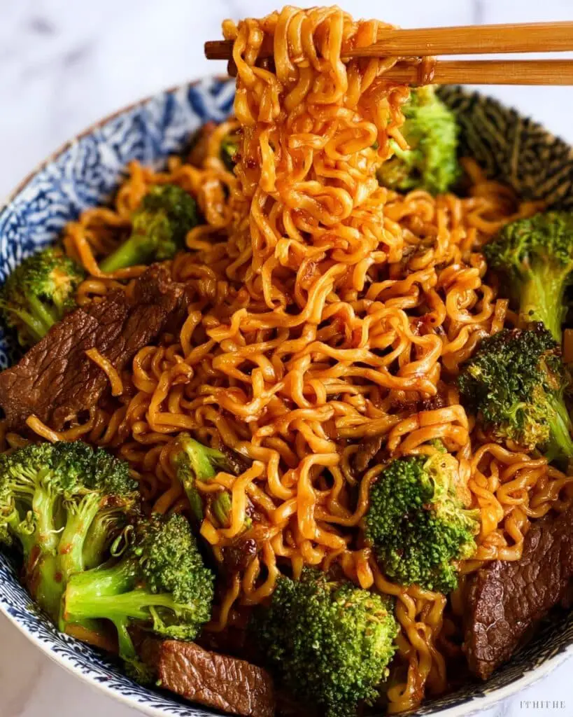 Beef and Broccoli Ramen Stir Fry Recipe