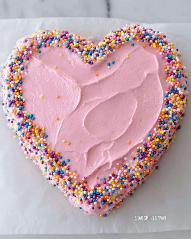 Homemade Heart-Shaped Cake Recipe