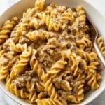 Beef and Cheddar Noodle Casserole Recipe