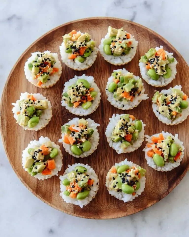 Sushi Cups: Bite-Sized Veggie-Stuffed Sushi Appetizer Recipe