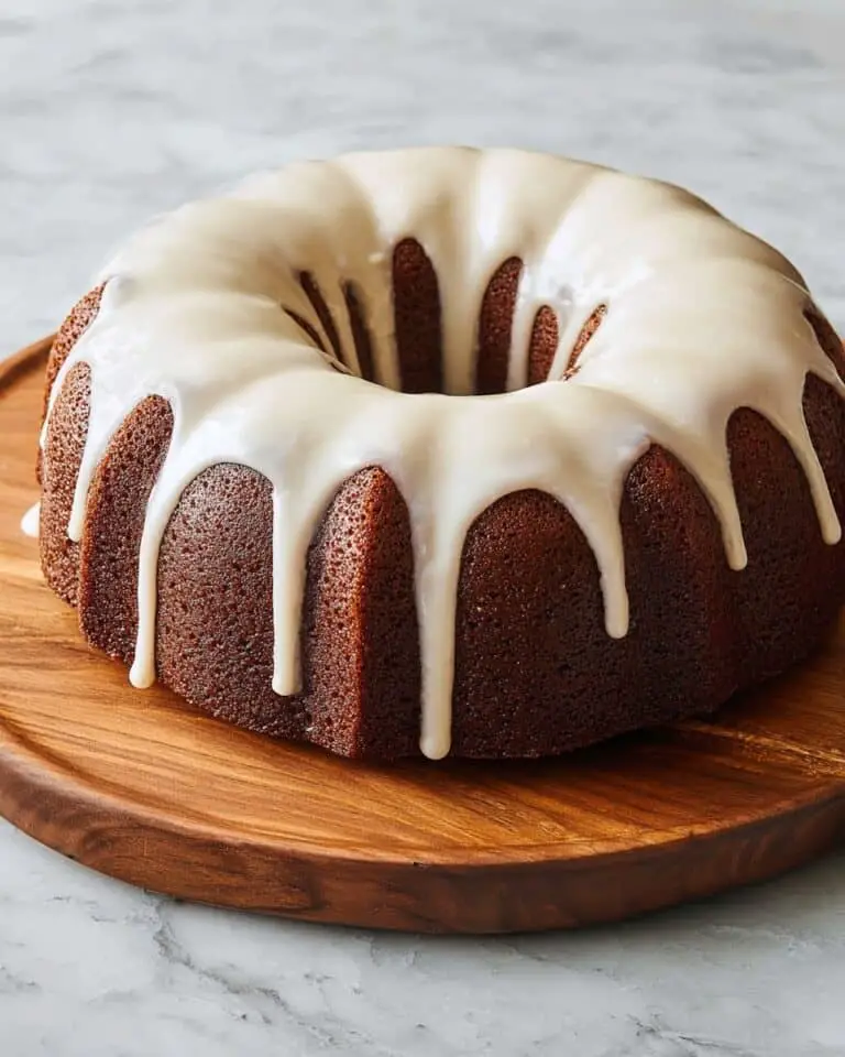 Gingerbread Bundt Cake with Maple Glaze Recipe