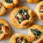 Cheesy Spinach Puffs with Feta and Sun-Dried Tomatoes Recipe