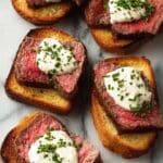 Steak Crostini with Horseradish Cream Recipe