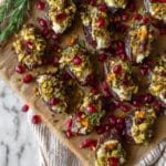 Easy Roasted Boursin Stuffed Dates with Pistachios Recipe