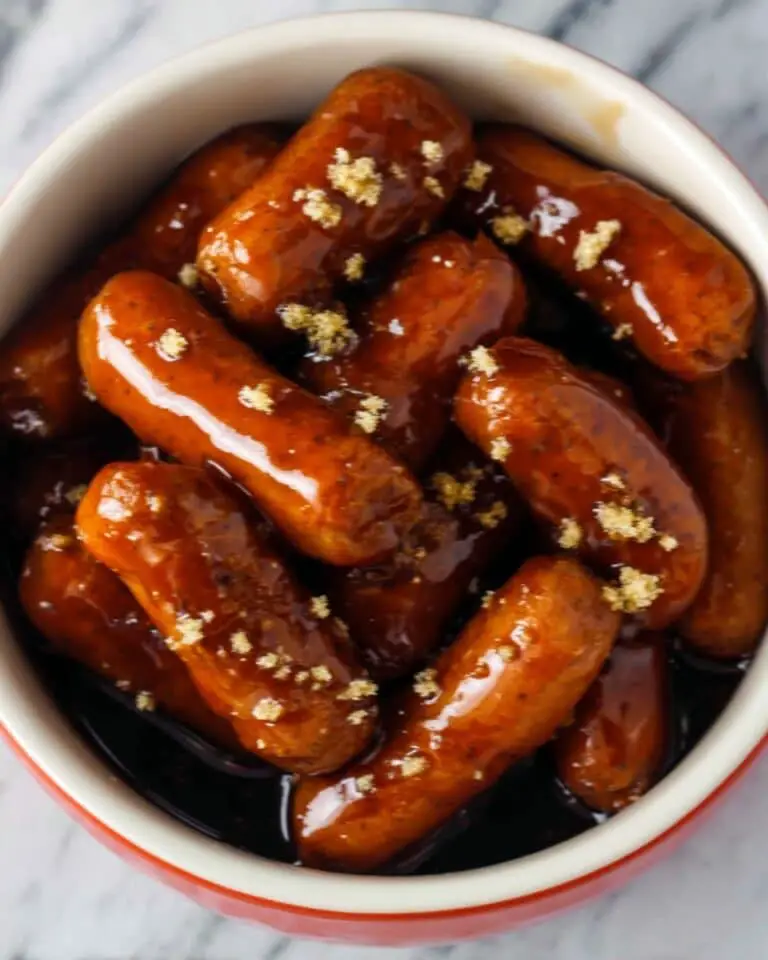 Honey Garlic Crock Pot Little Smokies Appetizer Recipe