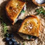 Blueberry White Cheddar Grilled Cheese Sandwiches with Lemon Thyme Jam Recipe