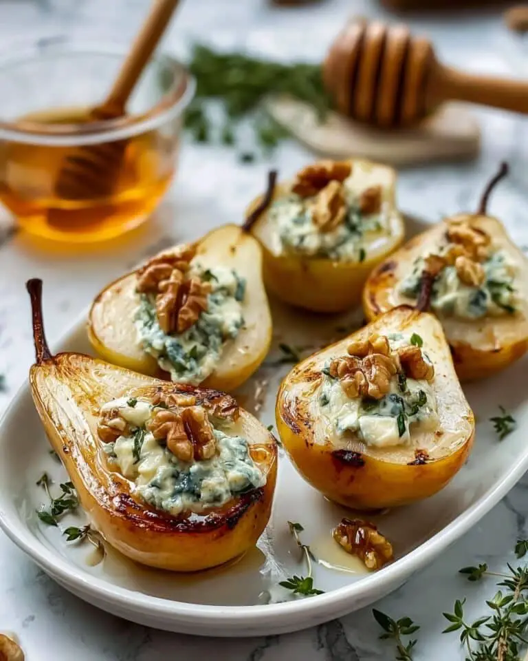 Elegant Blue Cheese Stuffed Pears Recipe