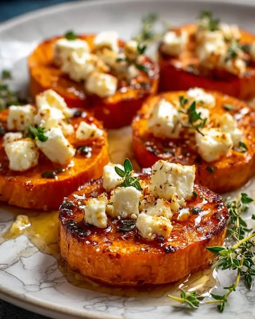 Irresistible Honey Feta Sweet Potato Bites Recipe