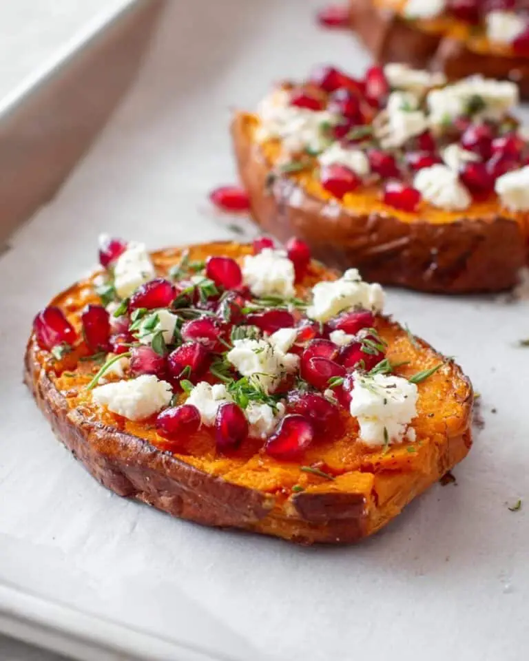 Sweet Potato Bites With Honey and Feta Recipe