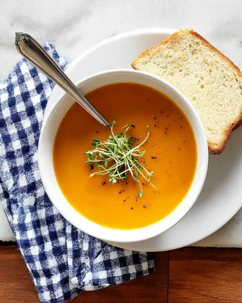 Carrot Ginger Soup with Miso Recipe