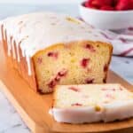 Strawberry Bread with Vanilla Glaze Recipe